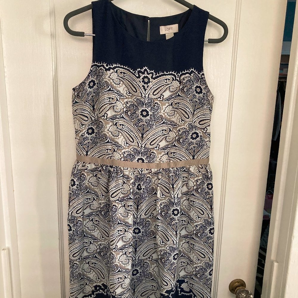 A-line patterned dress